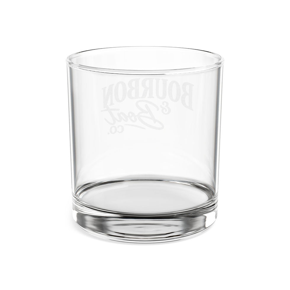 Thumbnail: Engraved Bourbon & Boat Co. Bourbon Glass – 10.5 oz Rocks Glass,  Bar Gift