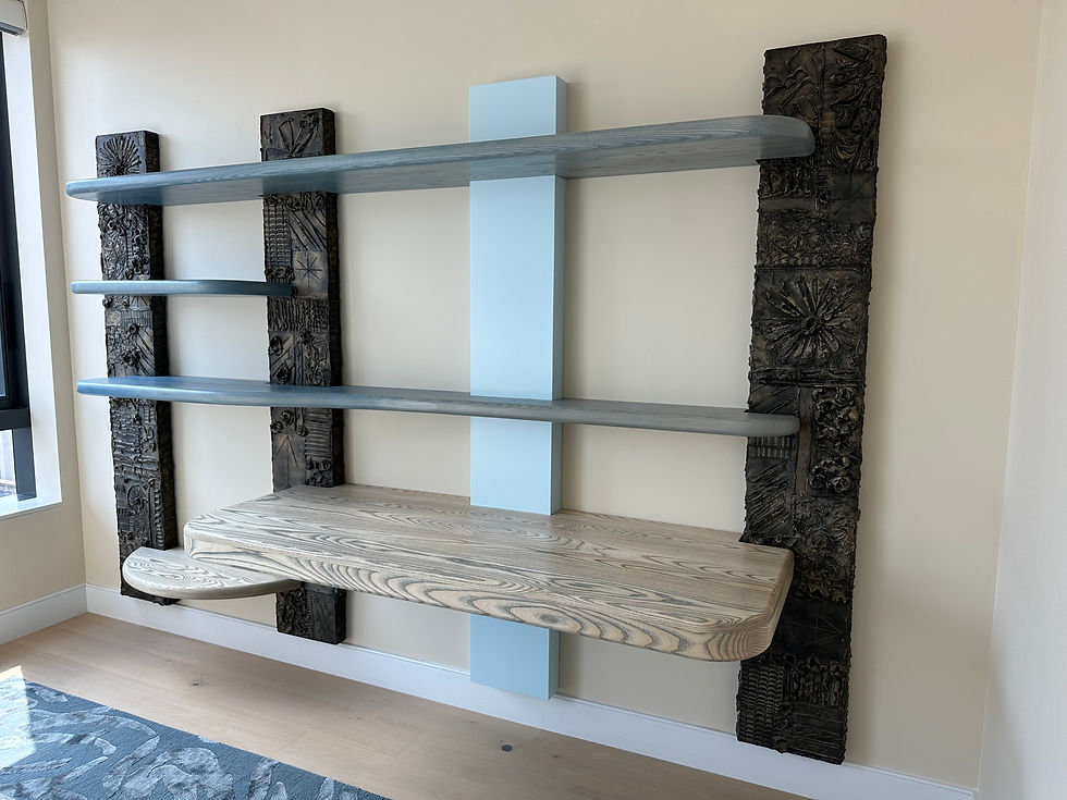 Wall mounted desk unit