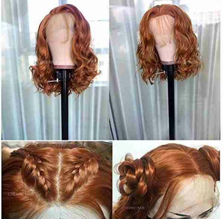 Miniatura: Cherry hair lace front wigs Baby hair cabelo humano heat resistente 
