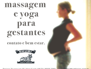 Massagem e Yoga para gestantes