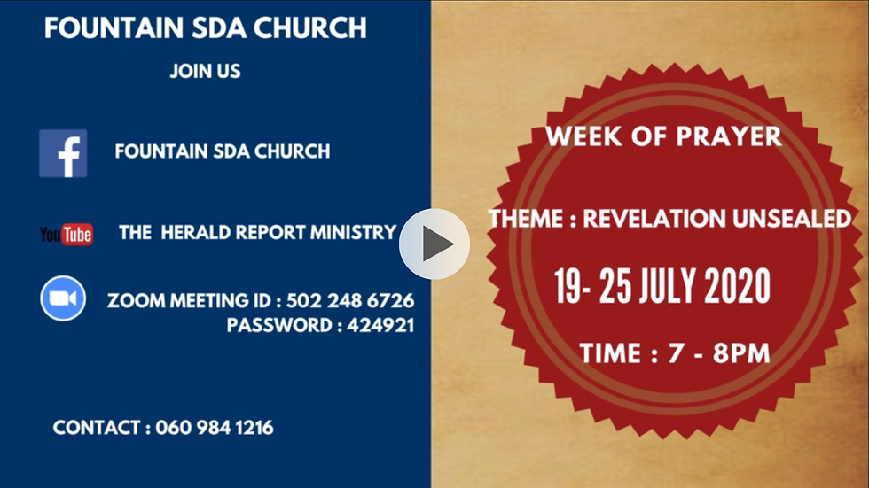 Fountain SDA Week of prayer