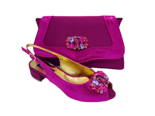 Low Heel Lilac Clutch Bag And Shoes Purple Jacques Vert Clutch Bag