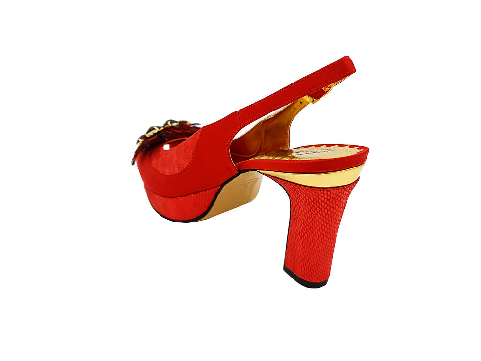 Thumbnail: Nova, limited-edition red shoes and bag set