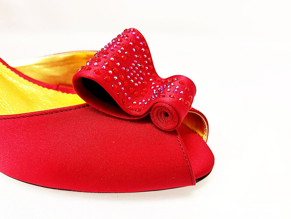 Thumbnail: Poppy, burgundy Mary Shoes low chunky heel wedding shoes and bag set