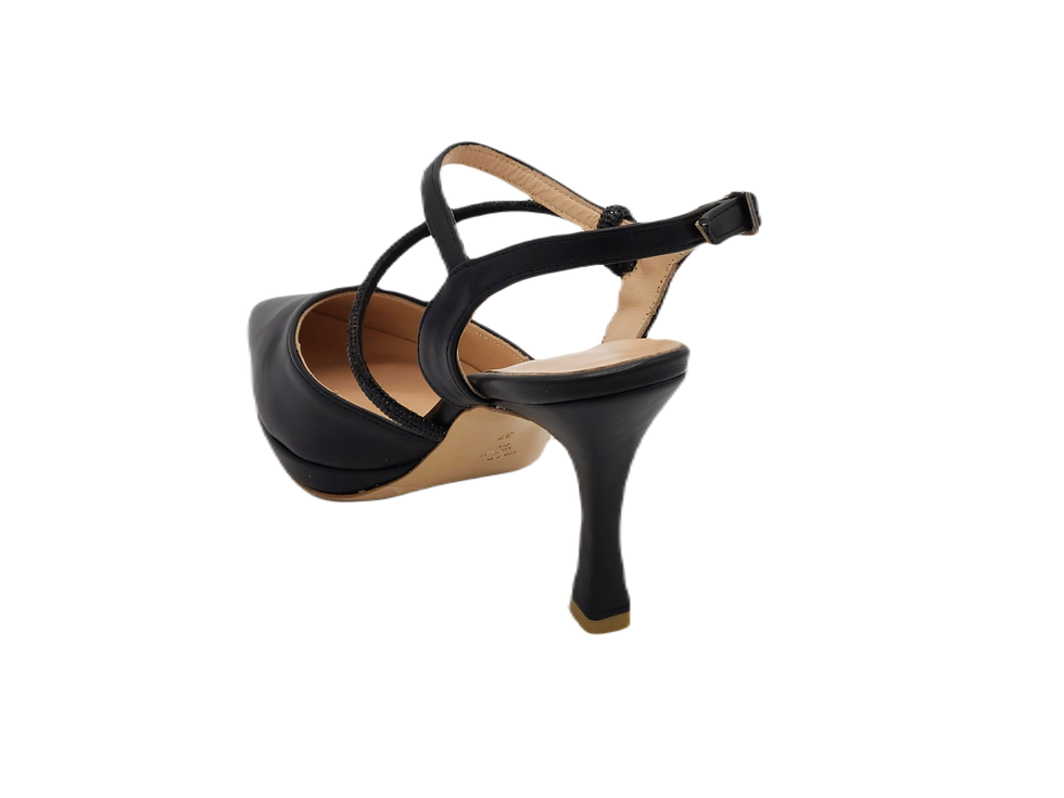 Thumbnail: Raya, black high-heel wedding shoes
