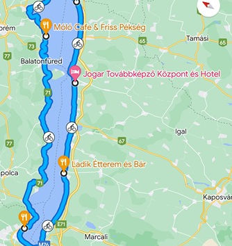 Balaton kör kicsit több, mint fél nap alatt
