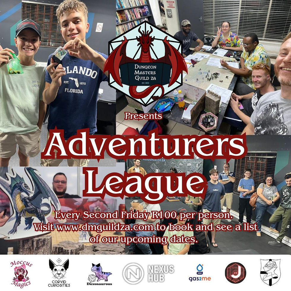 Adventurers League 8 May