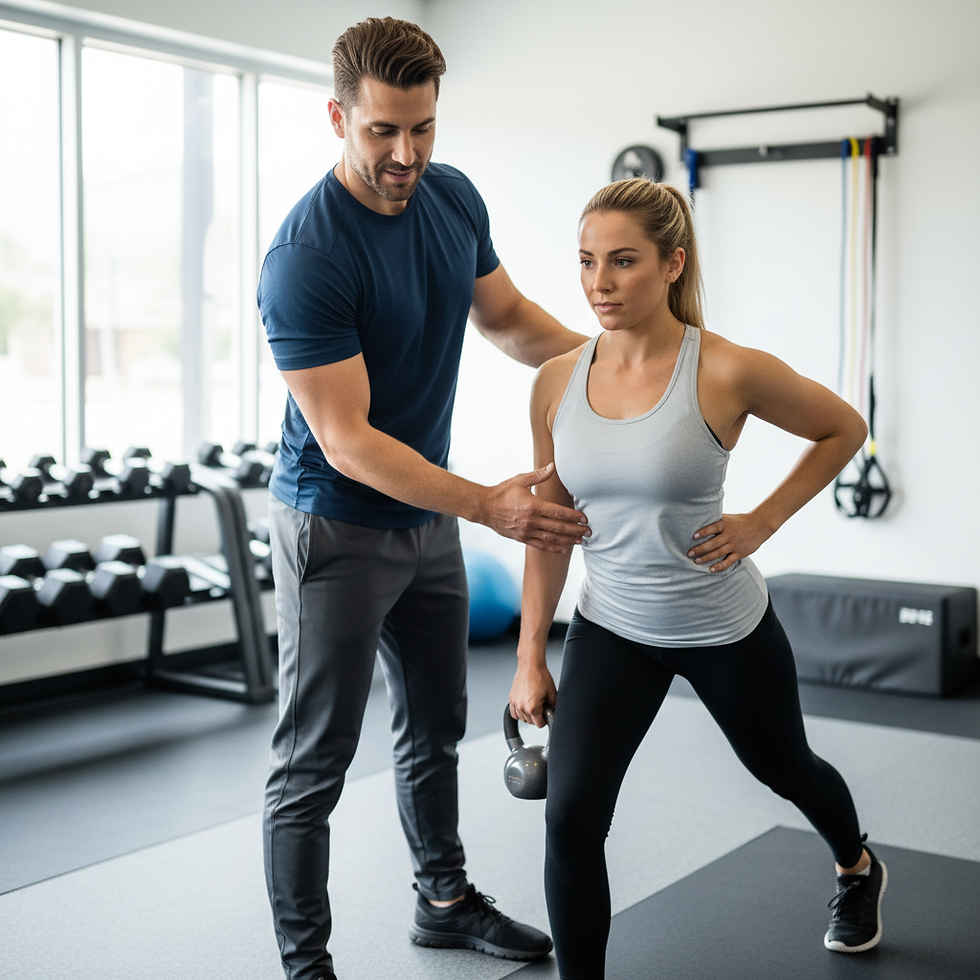 Performance PT specialist in Louisville demonstrating corrective exercise for injury prevention and athletic optimization