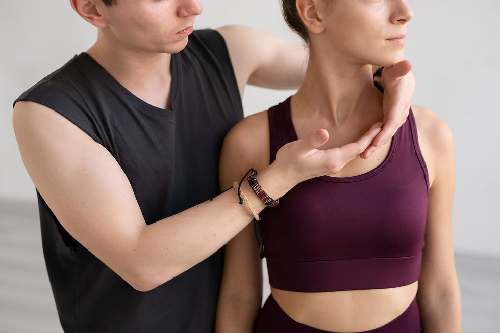 Patient working with a provider at a performance physical therapy clinic in Mount Pleasant