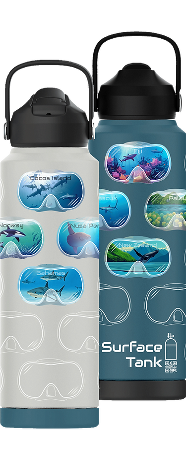 The Surface Tank - Scuba Diving Water Bottle