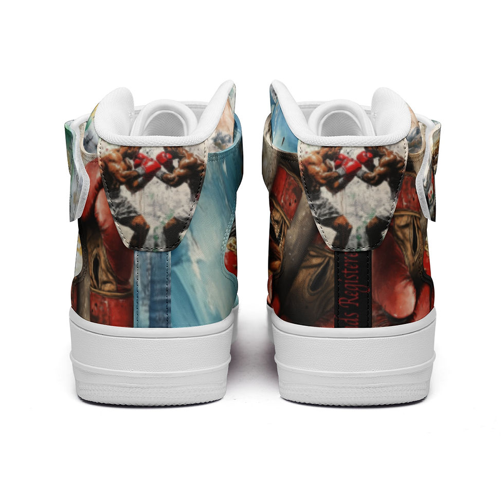 Thumbnail: Boxing High Top Leather Sneakers