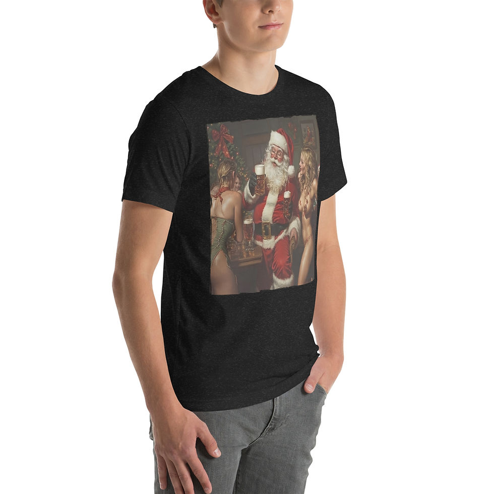 Thumbnail: Strip Club Santa Unisex t-shirt