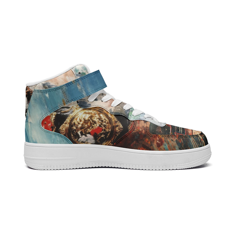 Thumbnail: Boxing High Top Leather Sneakers