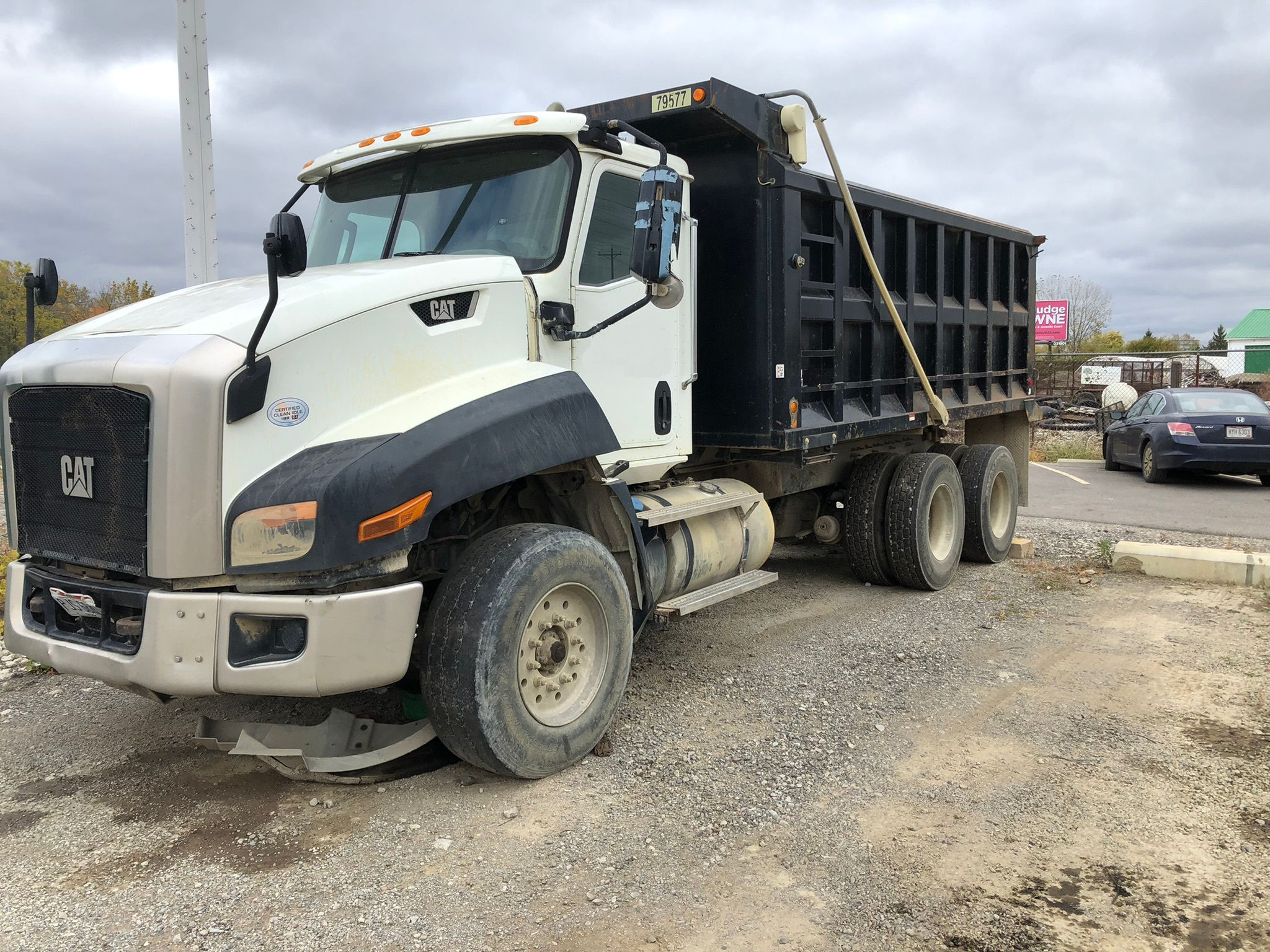 2014 Cat CT660 Tandem-Axle Automatic Dump Truck
