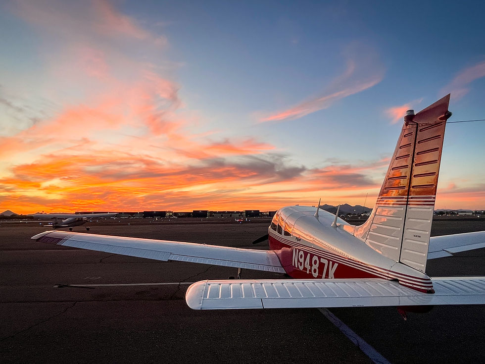 Desert Wings well maintained aircraft. Learning to fly in Arizona