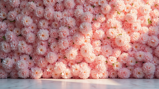 The Charm of Party Flower Wall Rental