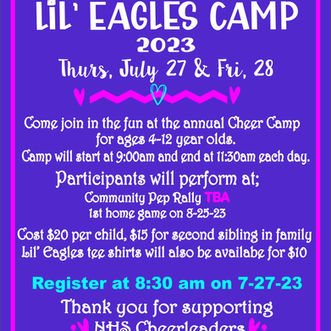 LIL Eagles Camp - July 27 & 28