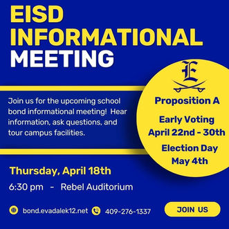 EISD - Informational Meeting April 18th