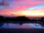 vue mer coucher de soleil