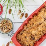 Koolhydraatarme cake met appel en noten