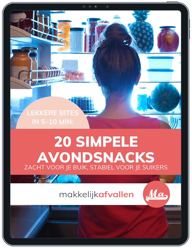 E-book 20 koolhydraatarme avond snacks – Makkelijk Afvallen
