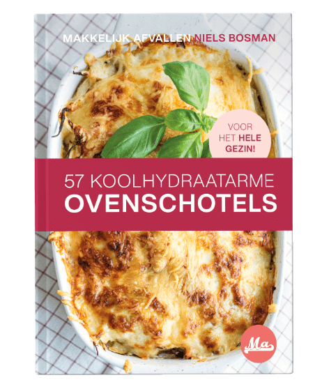 Mock-up kookboek 57 koolhydraatarme ovenschotels