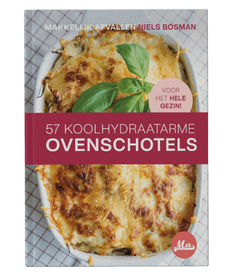 Mock-up kookboek 57 koolhydraatarme ovenschotels