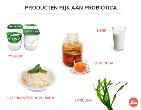 gefermenteerd voedsel zit vol pro-biotica. Dat zijn de goede bacteriën in je lichaam.