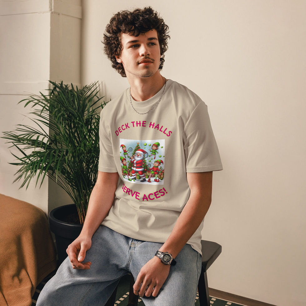 Thumbnail: Deck the Halls Tennis T-shirt