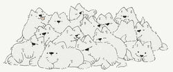 オリジナルキャラクターもふもふの犬
