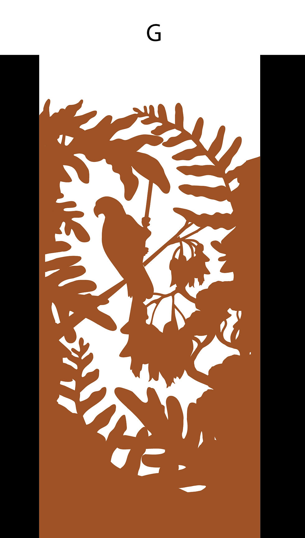 Thumbnail: Fence / screen - Native bush and birds