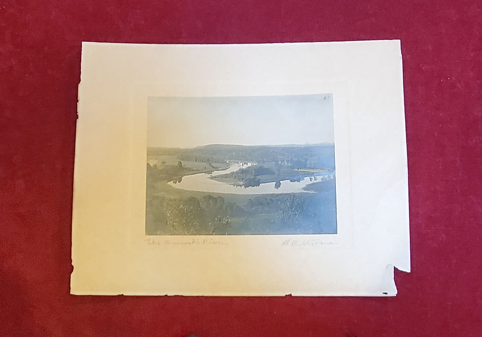 ANTIQUE THE WINOOSKI RIVER H. R. STEVENS PHOTOGRAPH