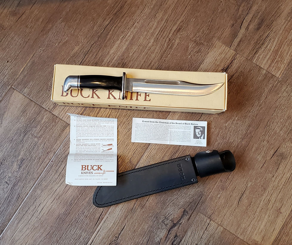Thumbnail: VINTAGE BUCK KNIFE 120  WITH ORIGINAL BOX