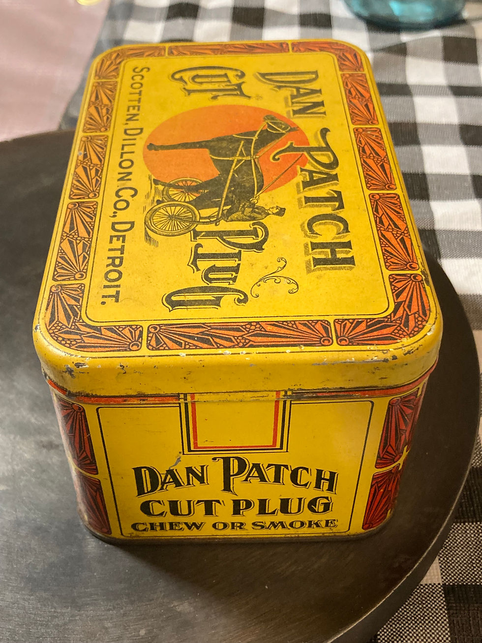 Thumbnail: Antique "Dan's Cut Plug" Tobacco Tin