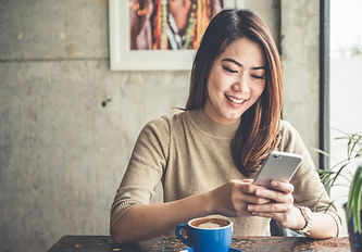 Woman looking at phone