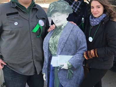 Mother Jones in 2019 St. Patrick's Day Parade
