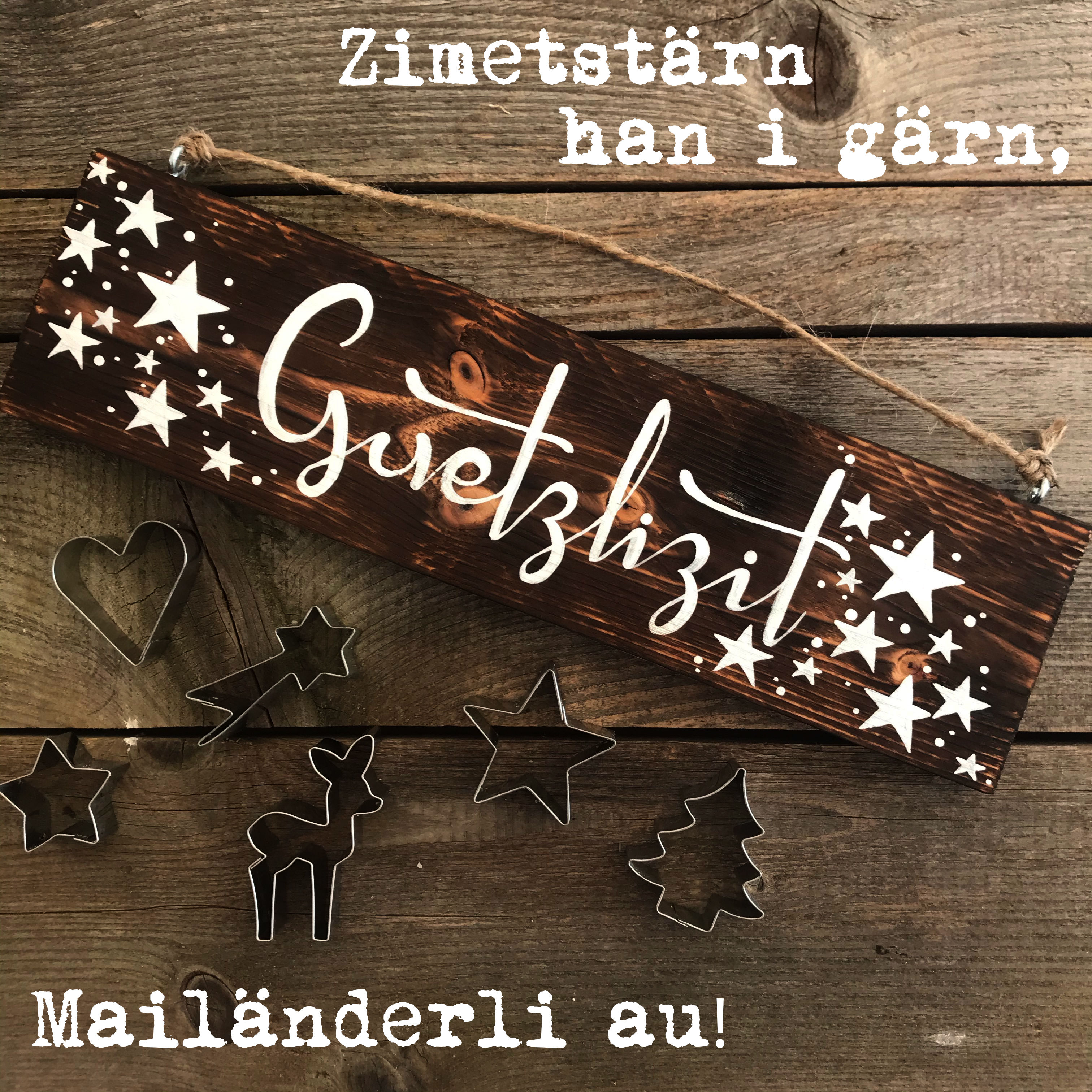 Dekoschild "Guetzlizit"