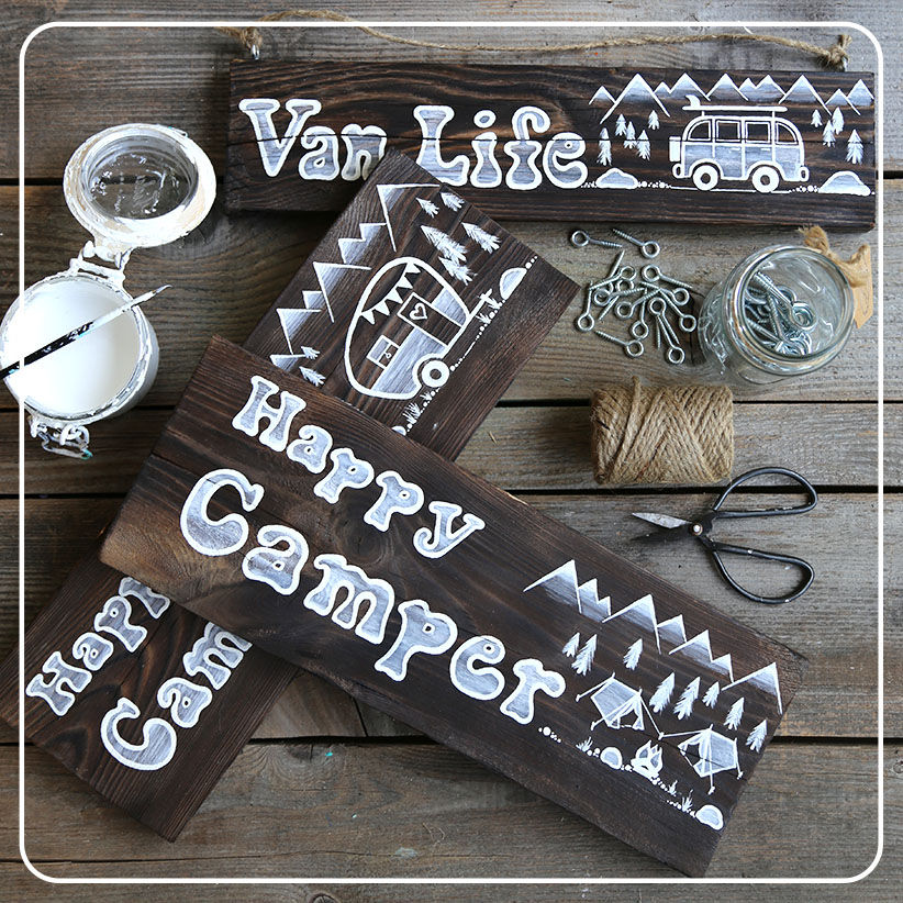 Miniaturbild: Dekoschild "Camping"