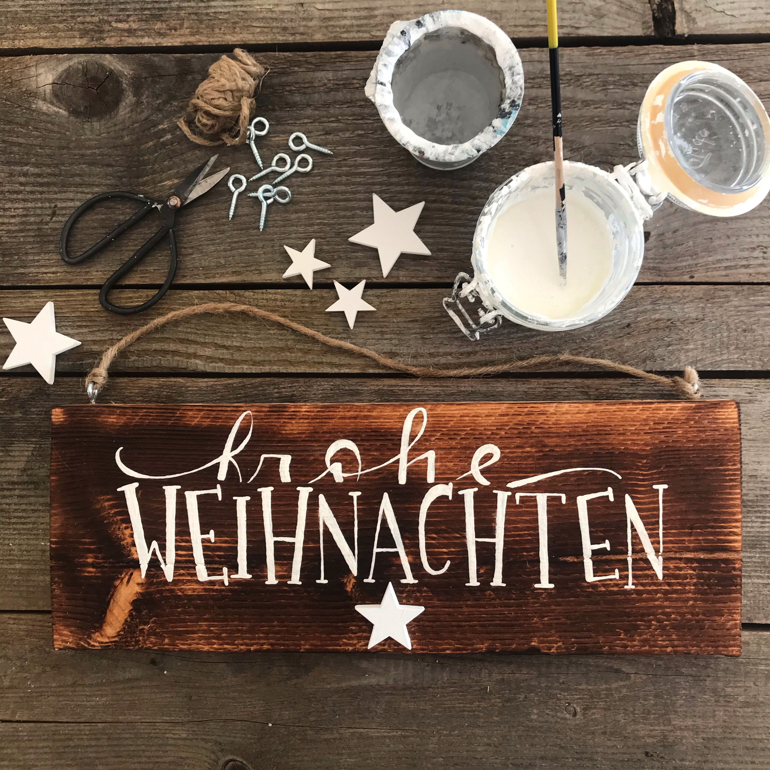 Dekoschild "frohe Weihnachten"