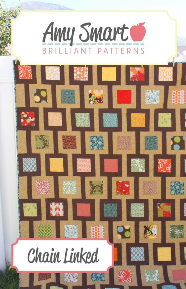 Here's the design that inspired my quilt: Chain Linked, by Amy Smart.