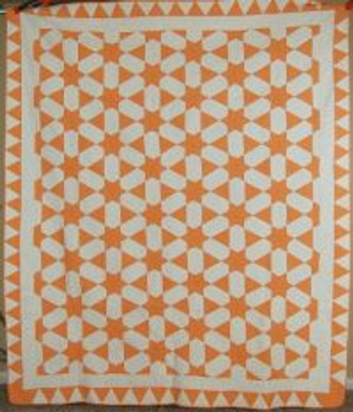 Vintage Cheddar and White Quilt