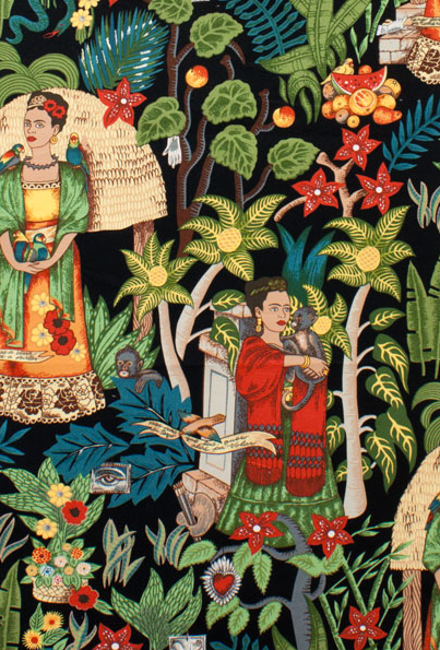 Frida Kahlo fabric by Alexander Henry.