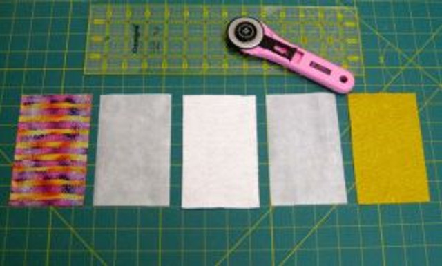 Cut everything 3 -1/2" x 5-1/2".
