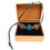 Thumbnail: Wool Felt/Wooden Bead Necklace with brown, teal and latte brown felt beads