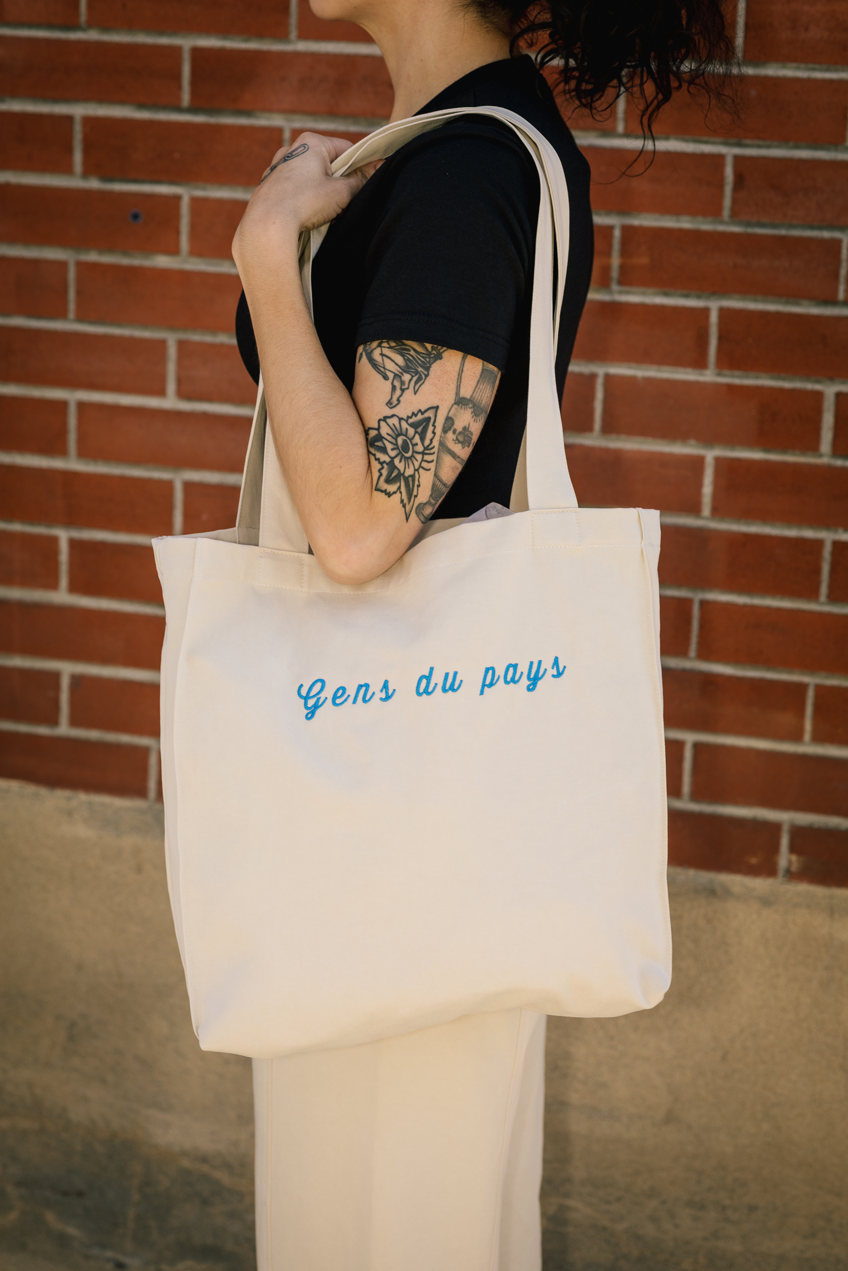 Tote bag crème - Gens du pays