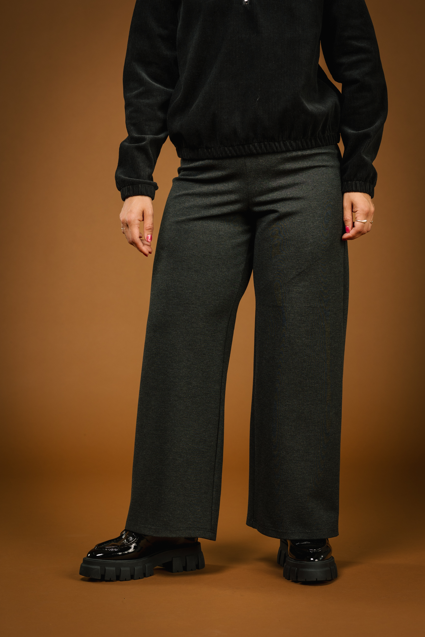 Pantalon Flare gris