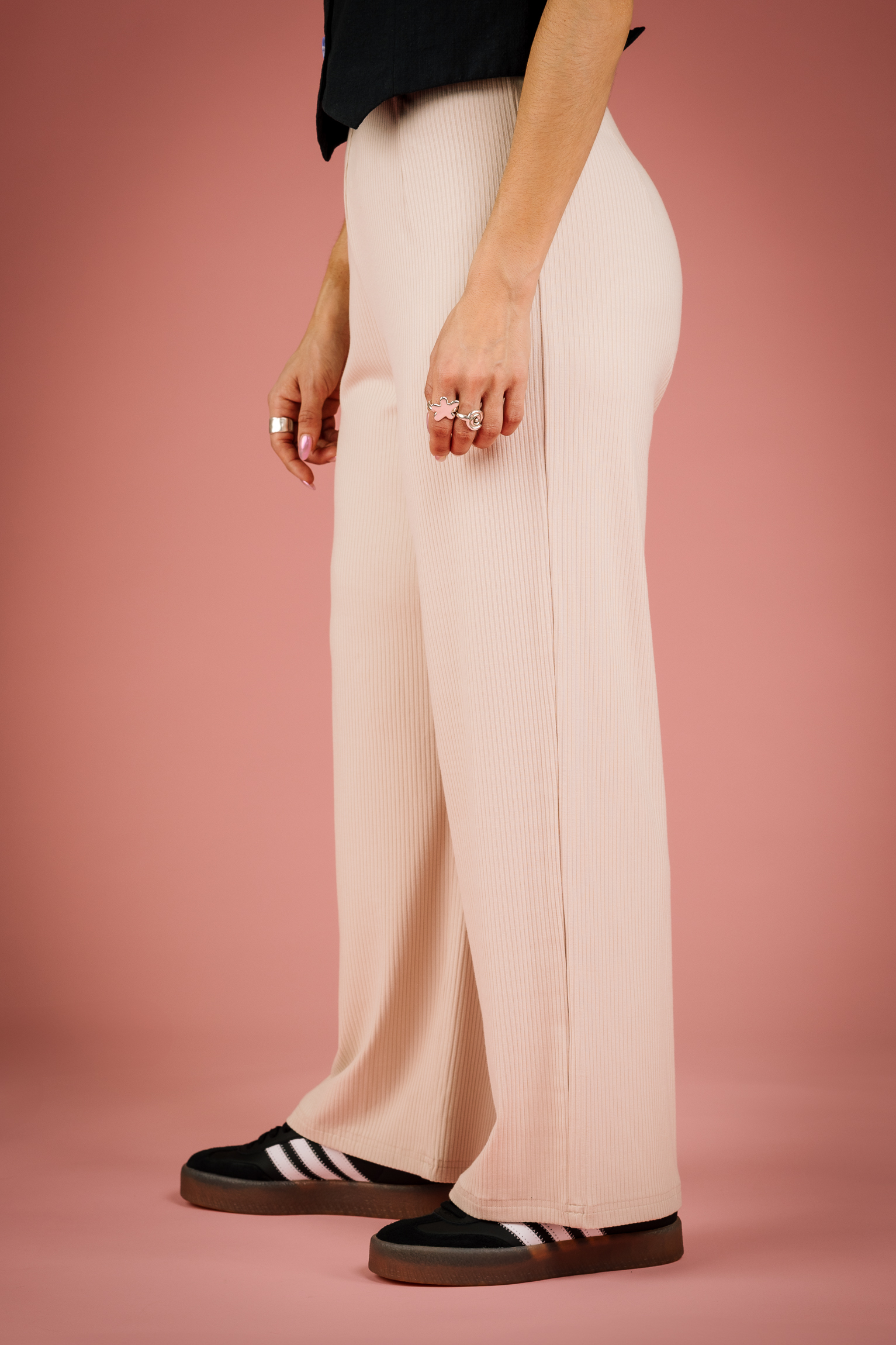 Pantalon Felice rib ivoire