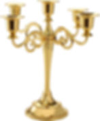 5 Arm Gold Candelabra
