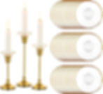 Gold Glass Candle Drip