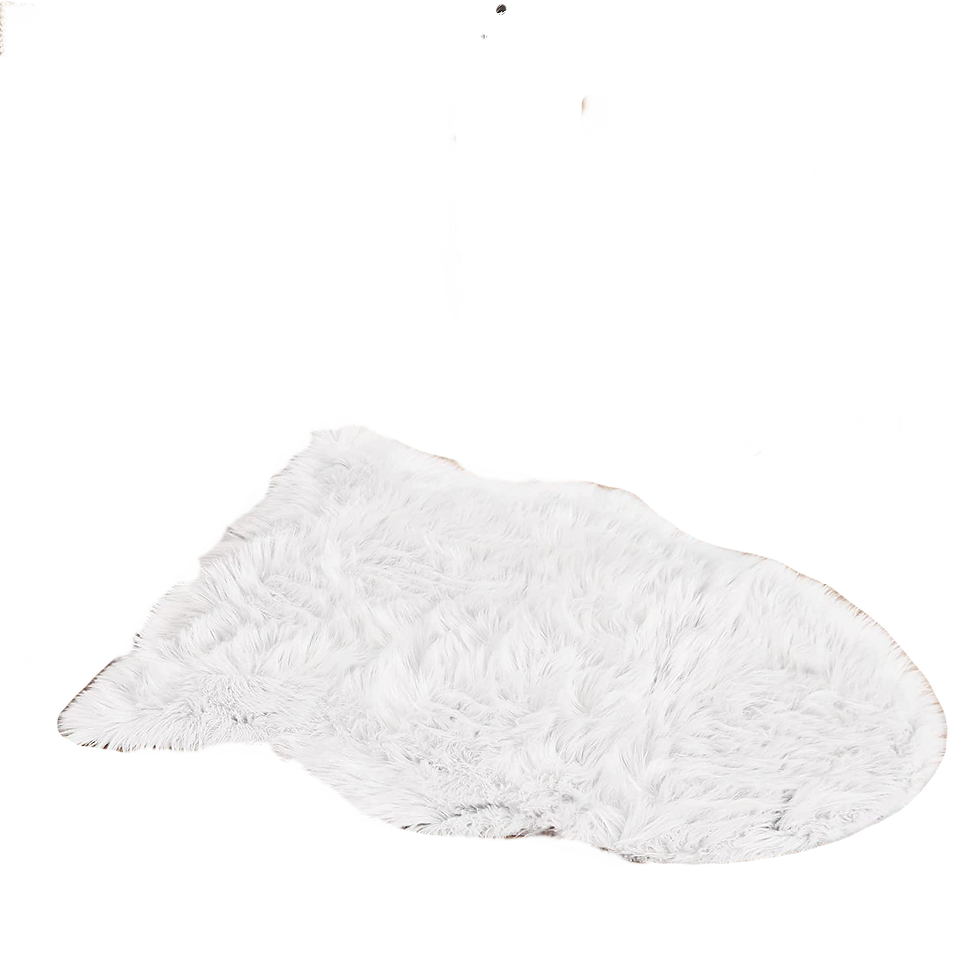 White Fur Throw (Small)